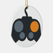 Emoji Twitter - Video Games controller Keramisch Ornament (Rechts)