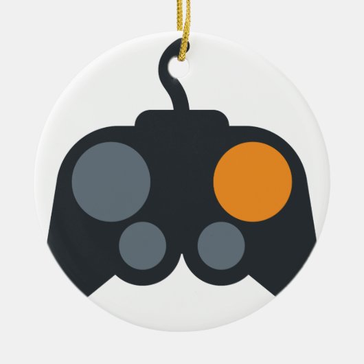 Emoji Twitter - Video Games controller Keramisch Ornament (Voorkant)