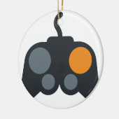 Emoji Twitter - Video Games controller Keramisch Ornament (Links)