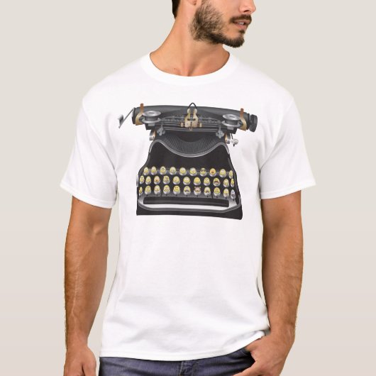 Emoji Typewriter T-shirt (Voorkant)