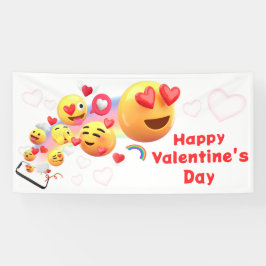 Emoji Valentijnsdag Banner