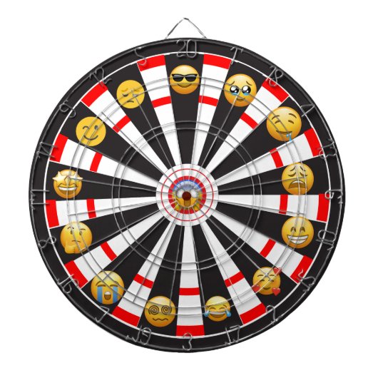 Emoji van de dag dartbord (Voorkant)