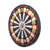 Emoji van de dag dartbord (Voorkant Rechts)