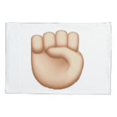 Emoji - Verhoogde vuist Kussensloop (Achterkant)