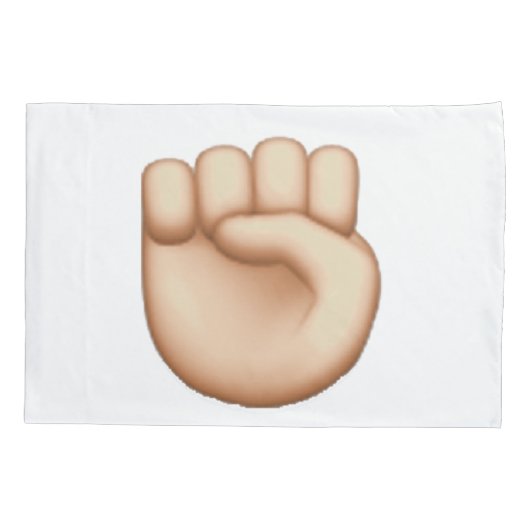 Emoji - Verhoogde vuist Kussensloop (Achterkant)