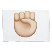 Emoji - Verhoogde vuist Kussensloop (Voorkant)