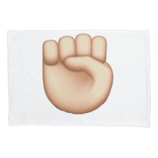 Emoji - Verhoogde vuist Kussensloop (Voorkant)