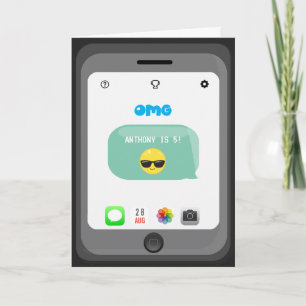 Emoji verjaardagsgroet kaart