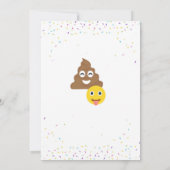 Emoji verjaardagsuitnodiging, Emoji Party nodigt u Kaart (Achterkant)
