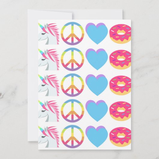  emoji-verjaardagsuitnodiging kaart (Achterkant)