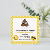 Emoji verjaardagsuitnodiging kaart (Staand voorkant)