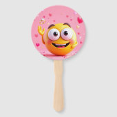 Emoji Verloving Handwaaier (Achterkant)