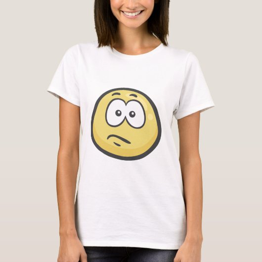 Emoji: Verward gezicht T-shirt (Voorkant)