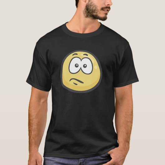 Emoji: Verward gezicht T-shirt (Voorkant)
