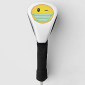 Emoji Wearing Mask Golfheadcover (Voorkant)