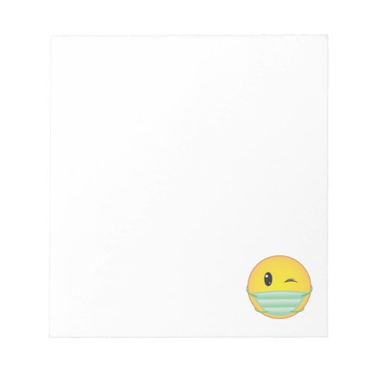 Emoji Wearing Mask Notitieblok (Voorkant)