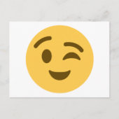 Emoji Wink Briefkaart (Voorkant)