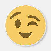 Emoji Wink Magneet (Voorkant)