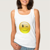 Emoji wink Tanktop (Voorkant)