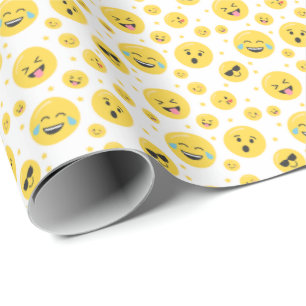Emoji wordt geconfronteerd met elk verouderd zeema cadeaupapier