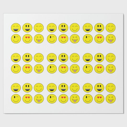 Emoji Wrapping Paper Cadeaupapier (Vlak)