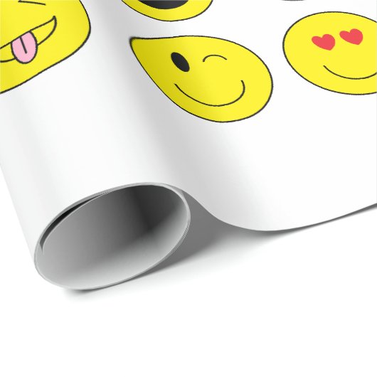 Emoji Wrapping Paper Cadeaupapier (Rol Hoek)