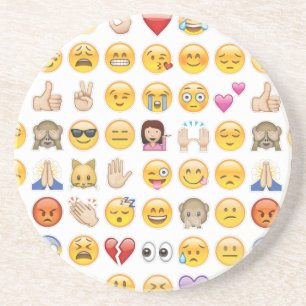 emoji zandsteen onderzetter