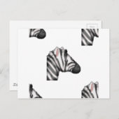 emoji zebra briefkaart (Voorkant / Achterkant)