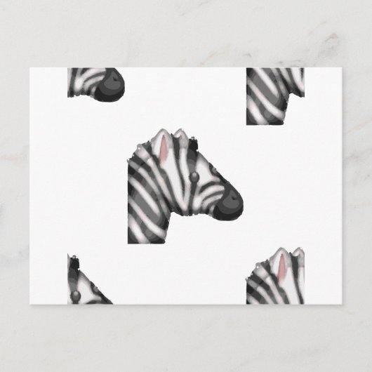 emoji zebra briefkaart (Voorkant)