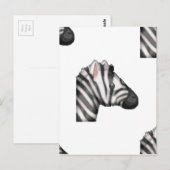 emoji zebra briefkaart (Voorkant / Achterkant)