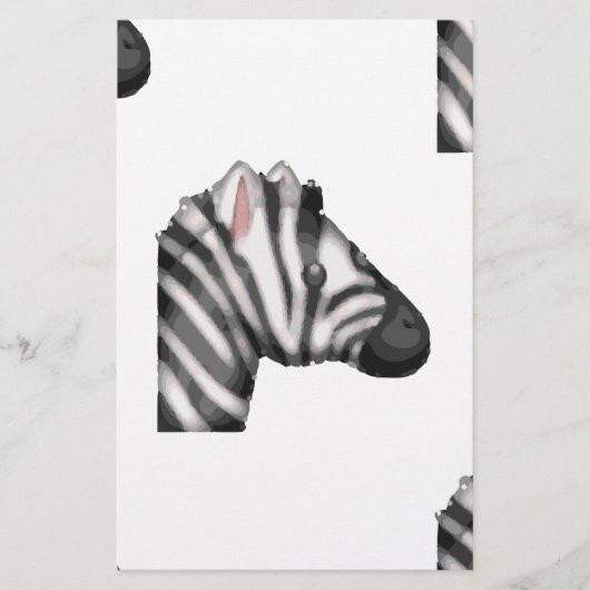 emoji zebra briefpapier (Voorkant)