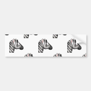 emoji zebra bumpersticker