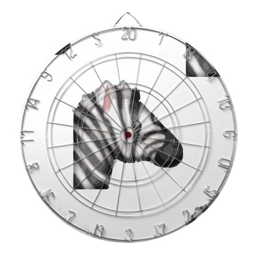emoji zebra dartbord (Voorkant)