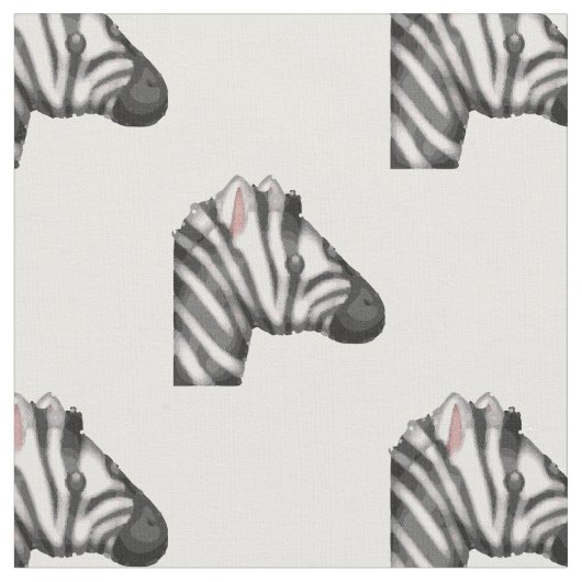 emoji zebra fabric stof (Close Up)