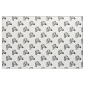 emoji zebra fabric stof (Fat Quarter)