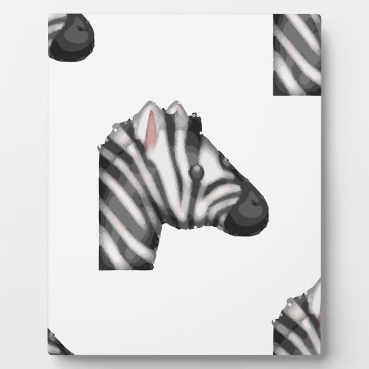 emoji zebra fotoplaat (Voorkant)