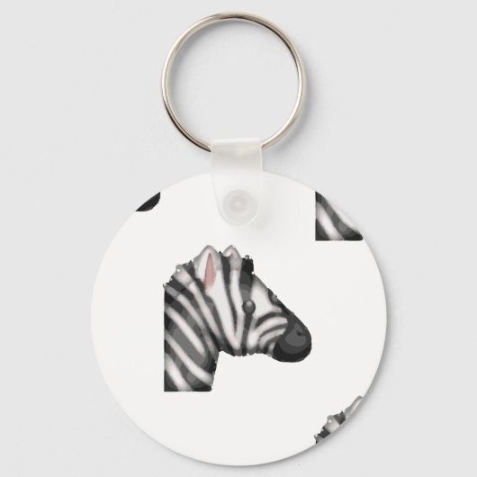 emoji zebra sleutelhanger (Voorkant)