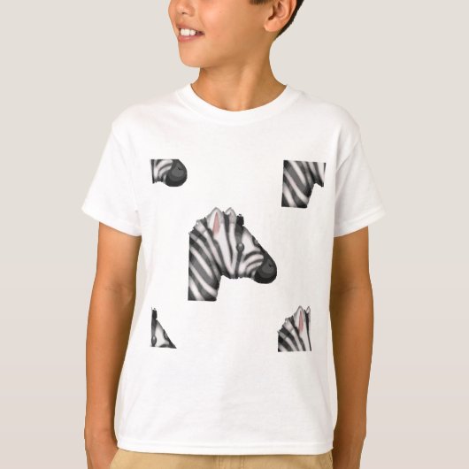 emoji zebra t-shirt (Voorkant)