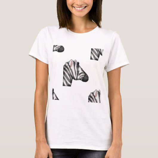 emoji zebra t-shirt (Voorkant)