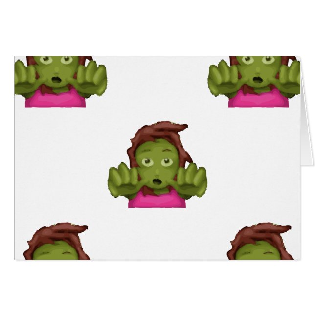 emoji zombie (Voorkant Horizontaal)
