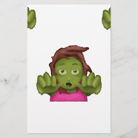 emoji zombie briefpapier (Voorkant)