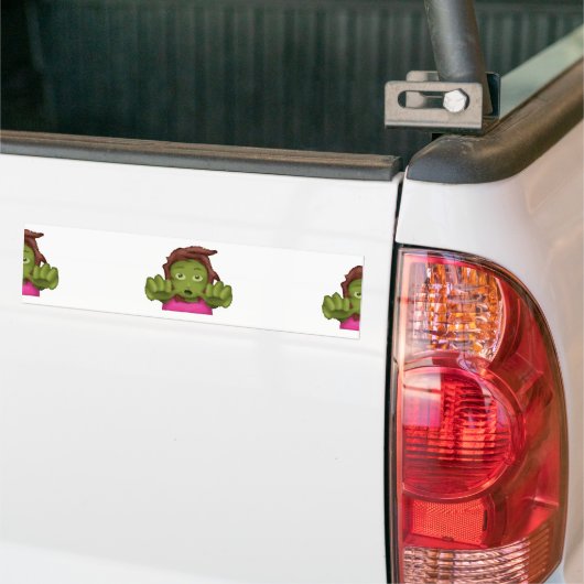 emoji zombie bumpersticker (Op Truck)