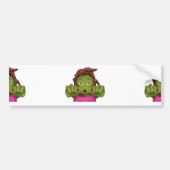 emoji zombie bumpersticker (Voorkant)