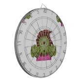 emoji zombie dartbord (Voorkant Links)