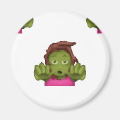 emoji zombie magneet (Voorkant)