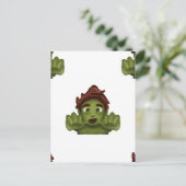 emoji zombie man briefkaart (Staand voorkant)