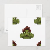 emoji zombie man briefkaart (Voorkant / Achterkant)