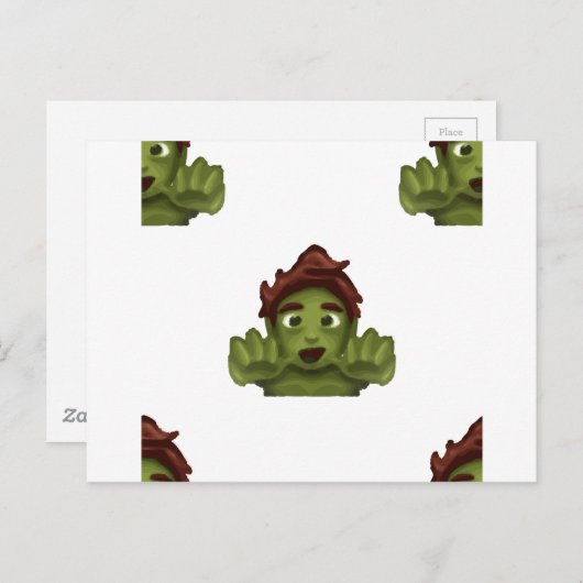 emoji zombie man briefkaart (Voorkant / Achterkant)