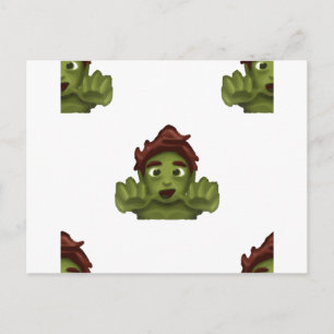 emoji zombie man briefkaart