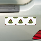 emoji zombie man bumpersticker (Op auto)